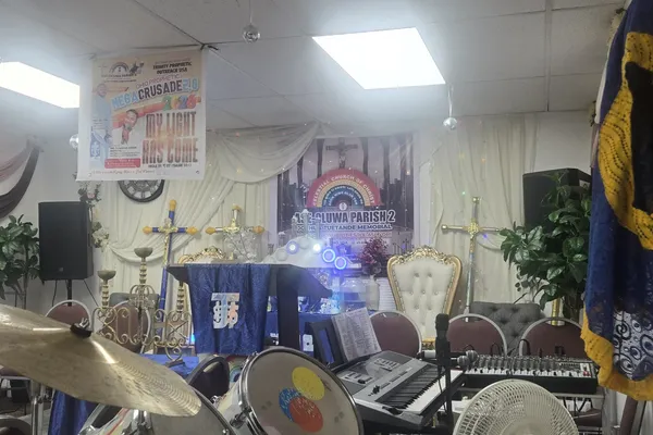 Ase Oluwa Parish 2 sanctuary altar — East Cleveland, OH